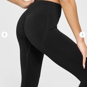 EFFORTLESSLIFT™ SEAMLESS LEGGINGS WITH WHITE LOGO black size small